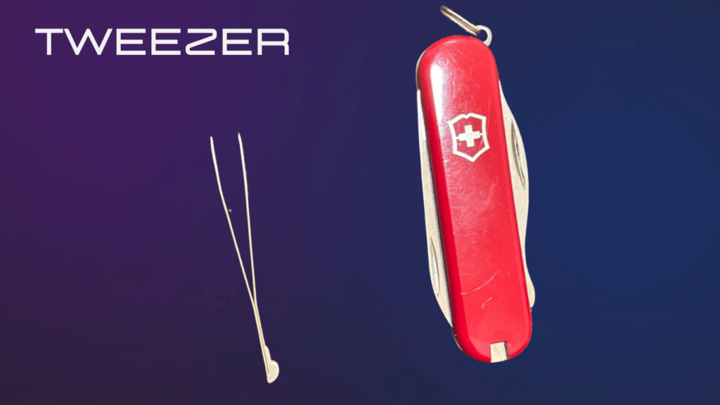 Swiss knife tweezer